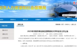 沈阳事业单位2025招聘何时开始？