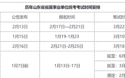 山东事业单位面试何时安排？