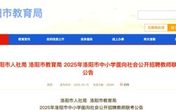 洛阳市小学教师招聘何时开始？