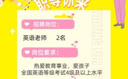 保定英语教师招聘有何要求？