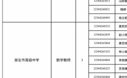 2025崇左教师招聘何时开始？