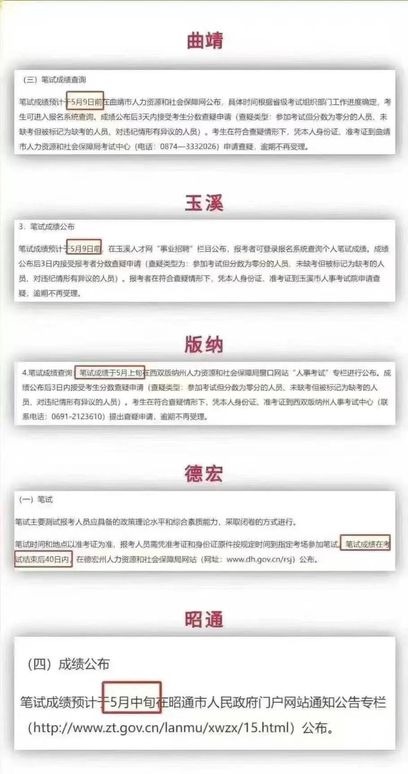 2025云南事业单位成绩何时出？-图3