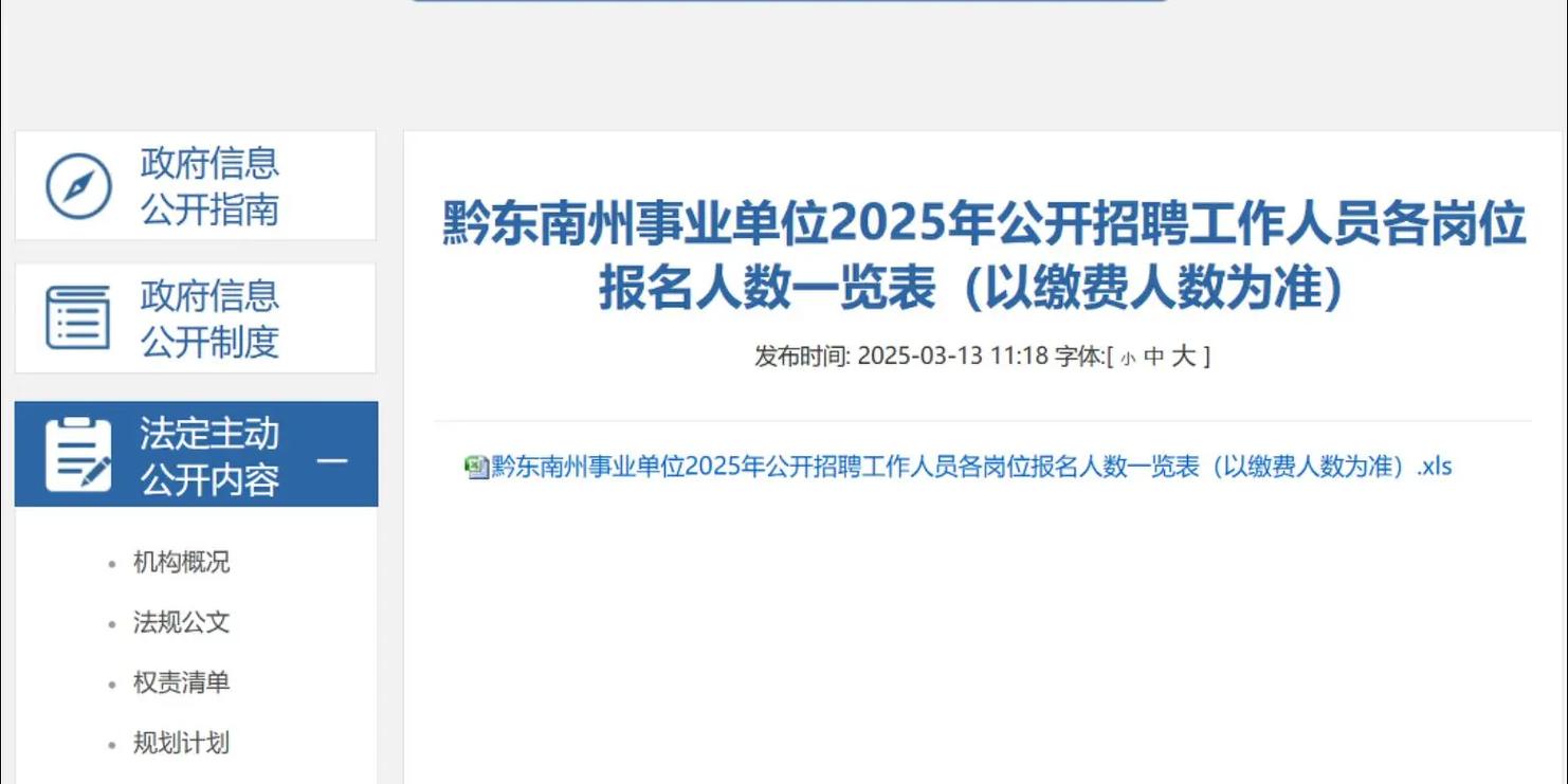 黔东南直属事业单位报名缴费人数多少？-图2