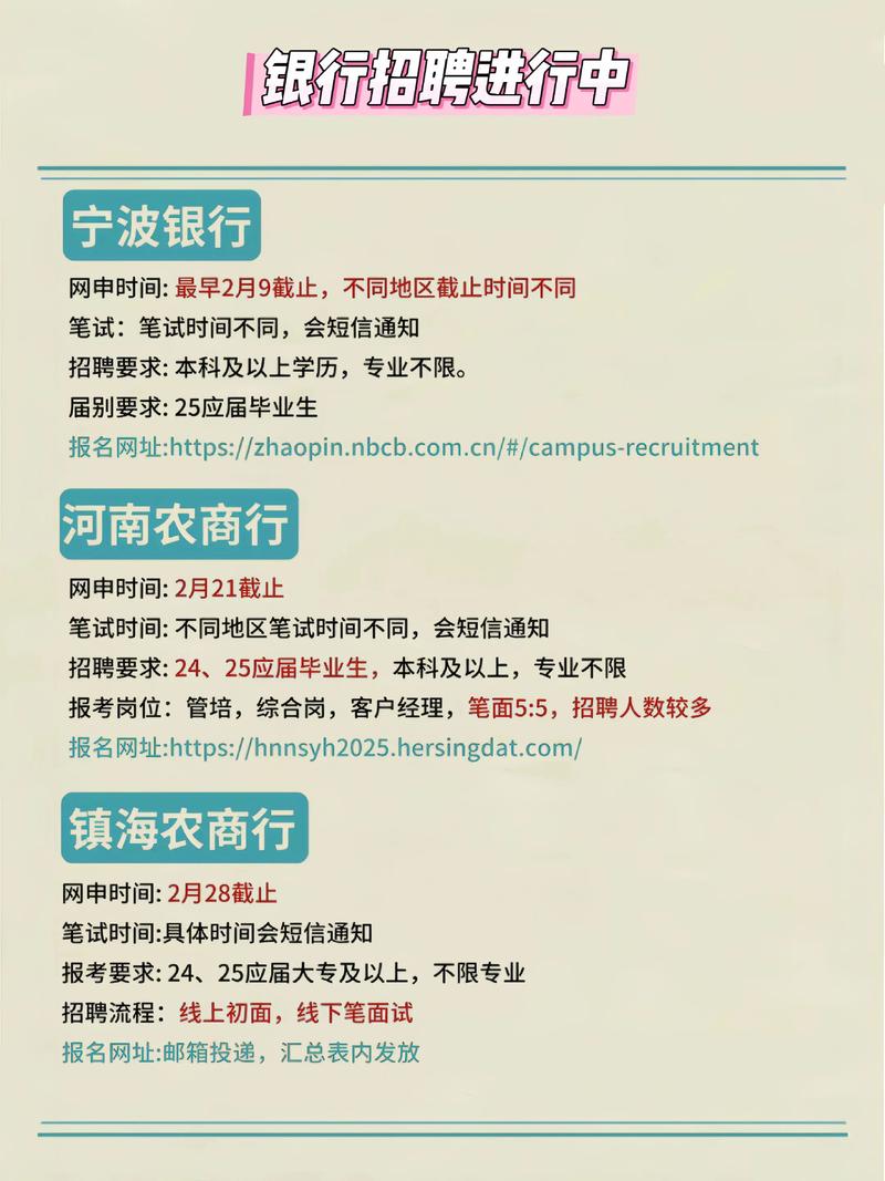 2025银行校招网何时开放?-图3 2025银行校招网何时开放?-图3