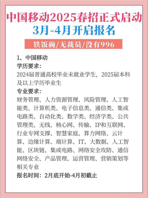 广西移动2025校招何时启动？岗位有何要求？-图2