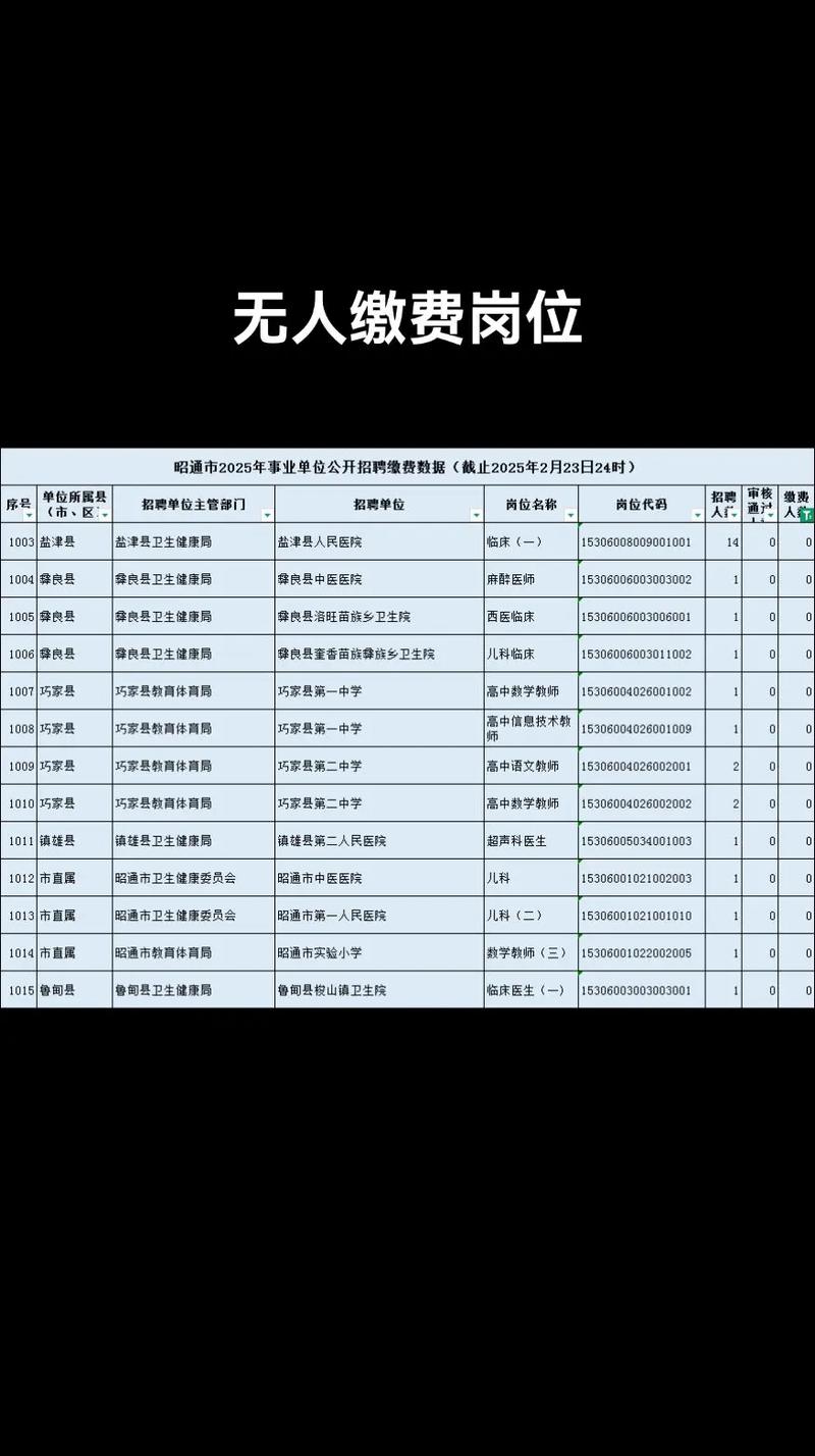 2025昭通事业单位报名人数创新高？-图3