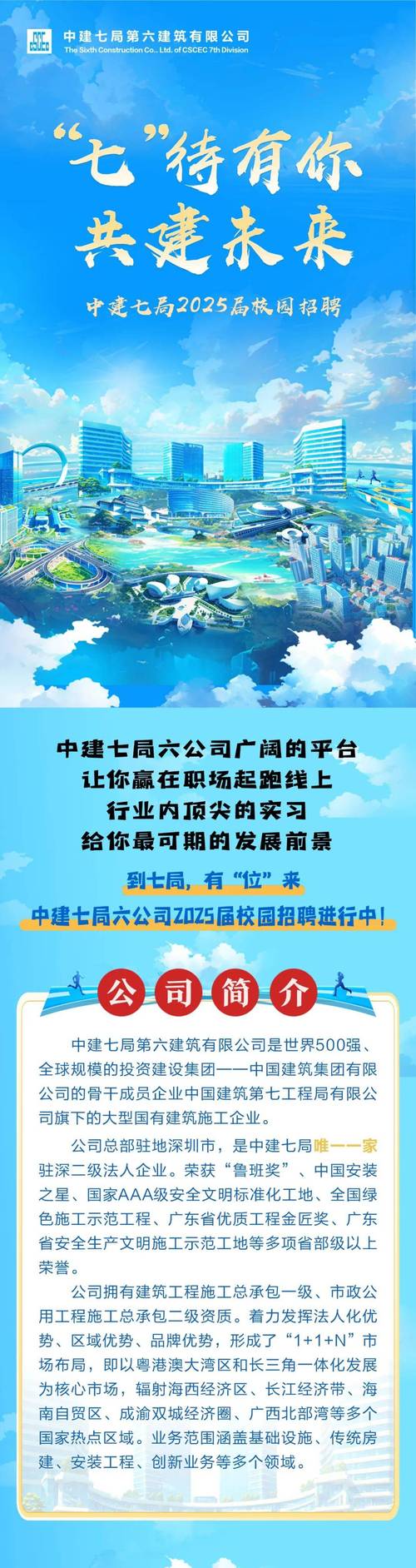 中建七局2025校招何时启动?有哪些岗位?-图1 中建七局2025校招何时启动?有哪些岗位?-图1