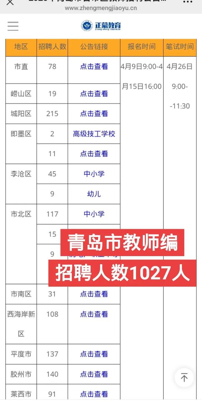 2025青岛教师招聘何时开始?-图1 2025青岛教师招聘何时开始?-图1