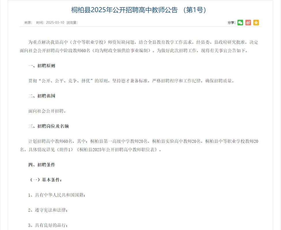 2025桐柏县教师招聘何时开始？-图1