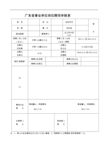 广东省事业单位聘用人员审核表如何规范填写？-图1
