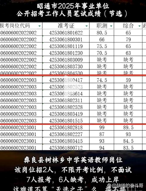昭通市事业单位考试成绩查询-图3