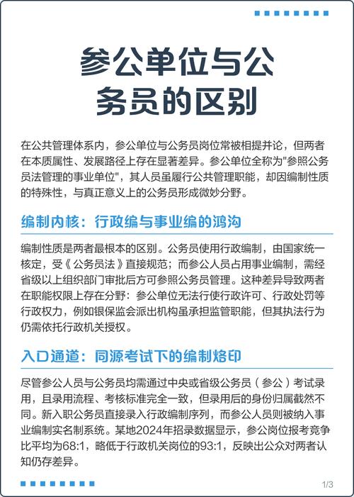 事业单位和参公单位有何本质区别？-图1