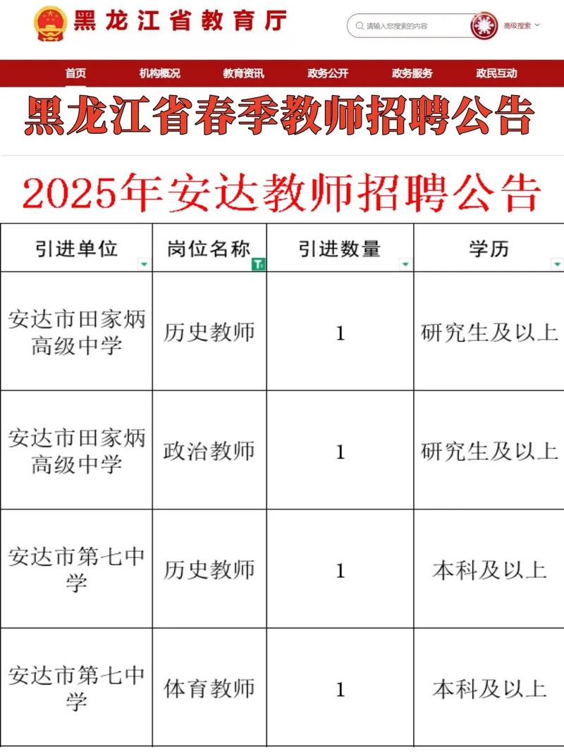 黑龙江教师招聘考试时间何时公布?-图1 黑龙江教师招聘考试时间何时公布?-图1