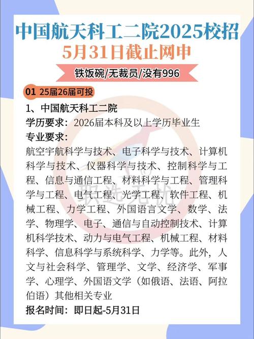 航天2025校招何时启动？有哪些岗位？-图2