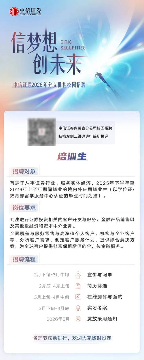 中信证券校招流程是怎样的?-图3 中信证券校招流程是怎样的?-图3